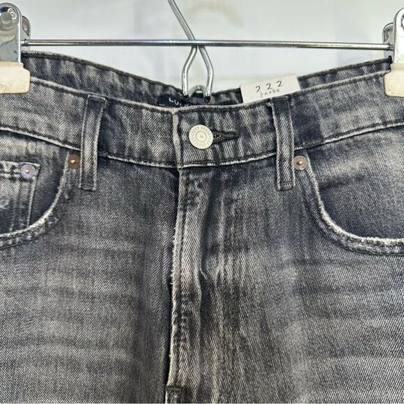 Lucky Brand 222 Taper  NWT Mens' Size 32X32 Distrssed Gray Mens' Stretch Jeans - Picture 5 of 12